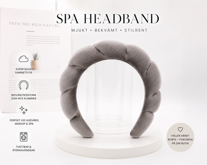 Spa Headband – Mjuk Smink- & Hudvårdsdiadem