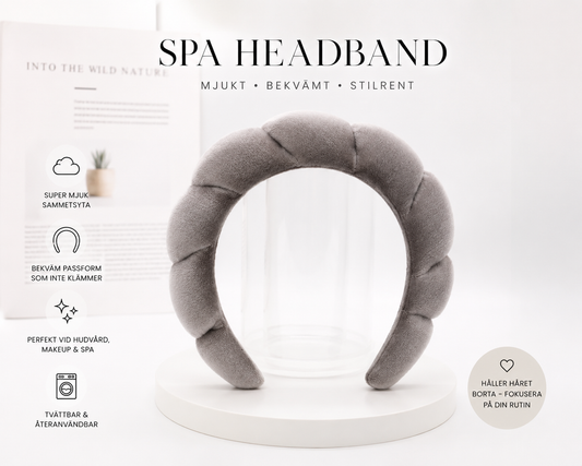 Spa Headband – Mjuk Smink- & Hudvårdsdiadem