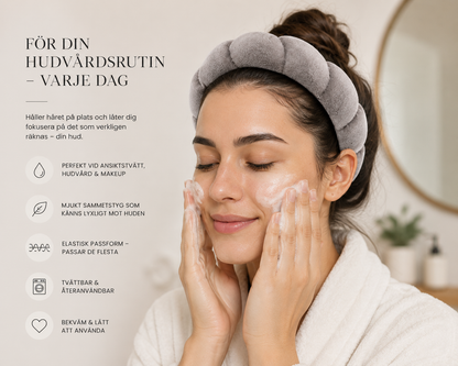 Spa Headband – Mjuk Smink- & Hudvårdsdiadem