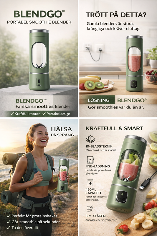 Gör smoothies på 30 sekunder – var du vill